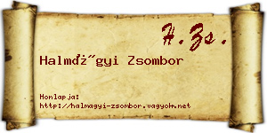 Halmágyi Zsombor névjegykártya
