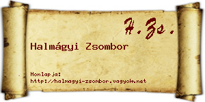 Halmágyi Zsombor névjegykártya